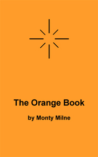Orange book cover with black text